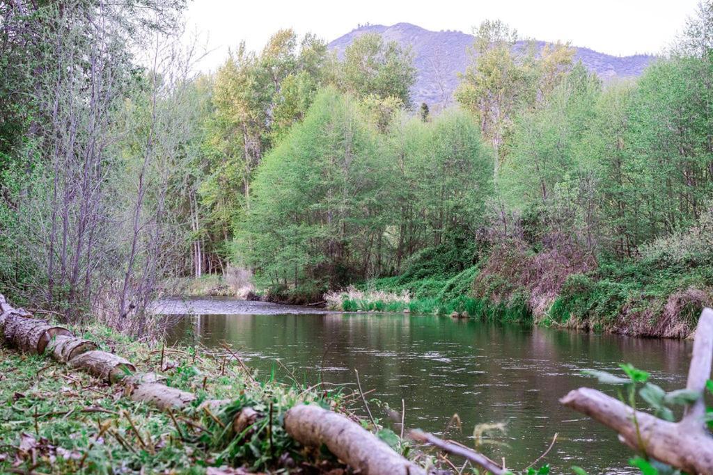 Cozy Wild West Covered Wagon Next To River غرانتس باس، أوريغون المظهر الخارجي الصورة